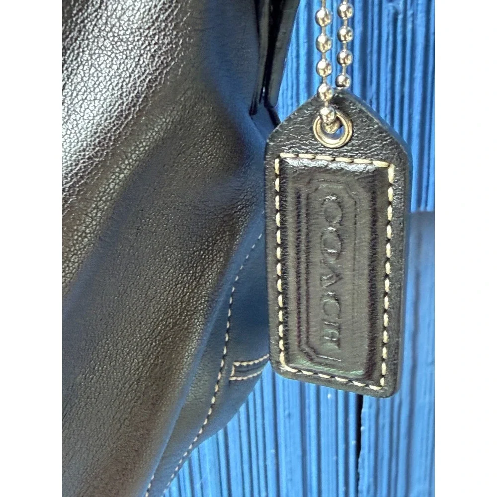 Coach Soho Buckle Flap Bag Small Black Leather 9247 • Silver Hardware Y2K Retro
